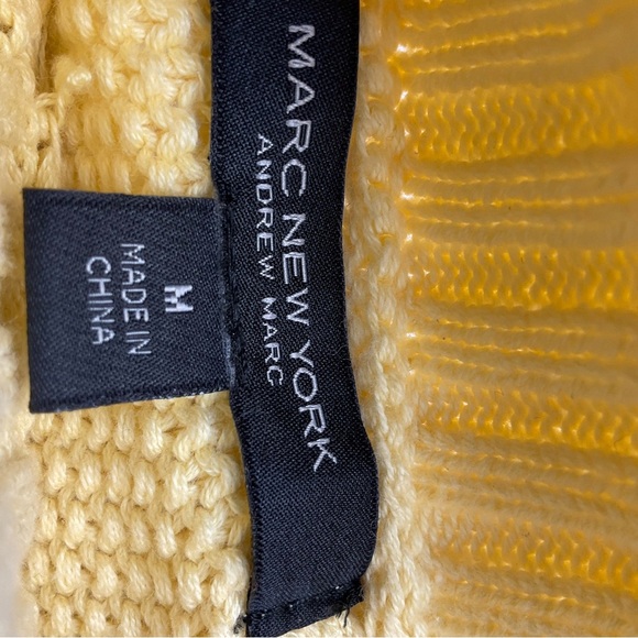 Marc New York Yellow Knit Women's Sweater - Picture 4 of 10